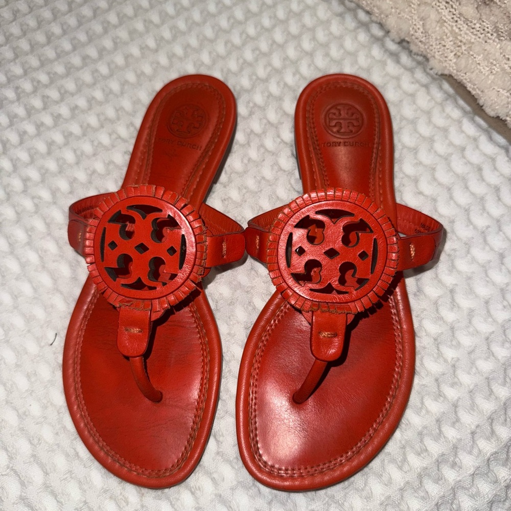 Tory Burch Women's Bright Orange Sandals